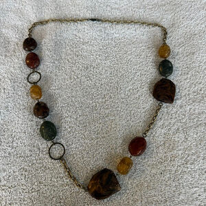 Women's Unbranded Necklace One Size Brown Green Beaded
